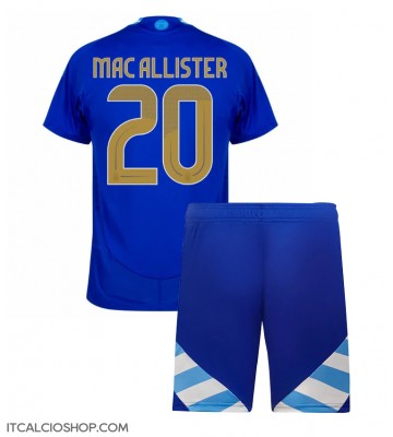 Argentina Alexis Mac Allister #20 Seconda Maglia Bambino Copa America 2024 Manica Corta (+ Pantaloni corti)